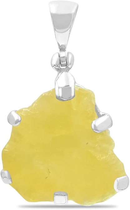 Starborn Rough Gemstone Sterling Silver Pendants - Medium