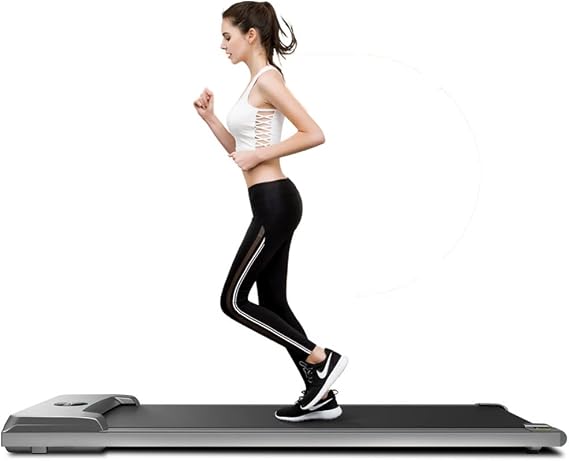 Under Desk Treadmill Small, Compact Running Machine with Remote Control and LED Display, 2.0HP Portable Electric Quiet Walking Treadmill for Home Office