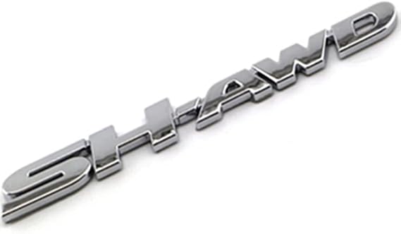 Chrome Letters Shawd Sh-AWD Badge Emblem Logo Decal Replace Fit for Acura Mdx Tsx RDX Rear Trunk