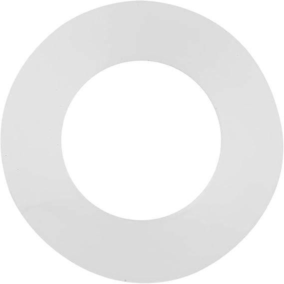 12pcs Silicone Washer Gasket, 1/2" Sealing O Rings White Flat Gasket Wave Lock Washers for Bellows Hoses