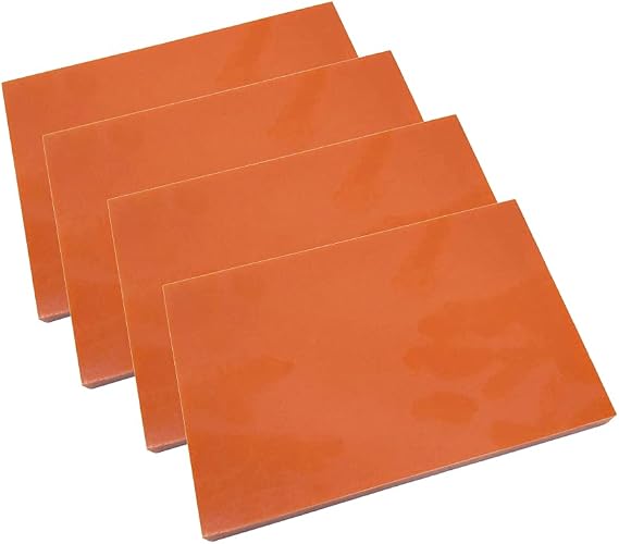 Red Bakelite Phenolic Resin Flat Sheet Plate Panel Board PCB 100mm x 150mm 4pcs Thickness 4mm