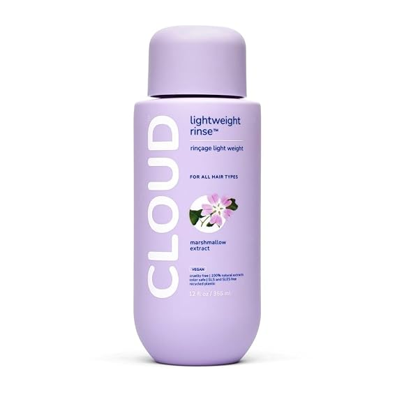 Cloud Lightweight Rinse Conditioner Weightless Detangling Conditioner for Fine & Thin Hair Hydrating Volume & Shine Color Safe Lightweight Hair Rinse 12 oz