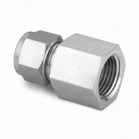 SWAGELOK SS-400-7-8 1/4 INCH Tube OD X 1/2 INCH Female NPT, Female Connector, Stainless Steel, Tube Fitting