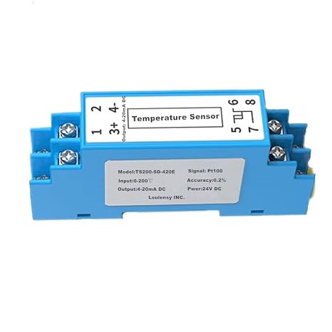 Temperature Sensor Transducer Transmitter Transformer PT 100 Output 0-10V DC Input 0-400C Degree Centigrade