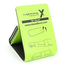 Lightning X Products Folded Universal Aluminum Medical Tactical Roll Splint 4.5" x 36" for First Aid Kits - Fluorescent Yellow (Pack of 1)