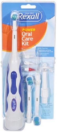 Rexall Power Oral Care Kit Toothbrush, Floss, Care