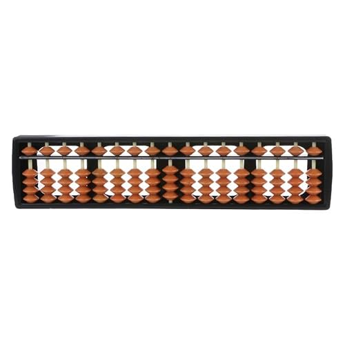 17 Digit Rods Standard Abacus Soroban, Chinese Japanese Calculator Counting Tool Compatible for Kids Toddlers and Adults