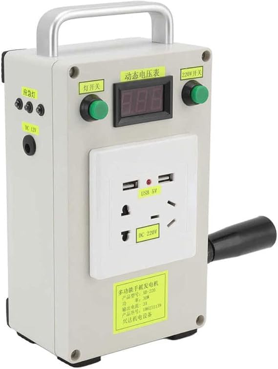 Portable Dynamo Generator Hand Crank Generator Outdoor Emergency Generator Hand Generator Multifunctional Generator Power Bank