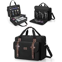 BAFASO Large Capacity Barber Briefcase, Barber Carrying Case for Clippers and Supplies (Bag Only), Black