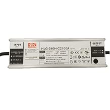 MW Mean Well HLG-240H-C2100A 119V 2100mA 249.9W Single Output Switching LED Power Supply with PFC