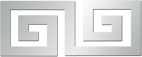 15 Pcs DIY Geometric Shape Acrylic Decorative Mirror Stickers Removable Adhesive Wall Mirror Decor for Living Room Home Background (Silver,3.15 * 7.87inches)