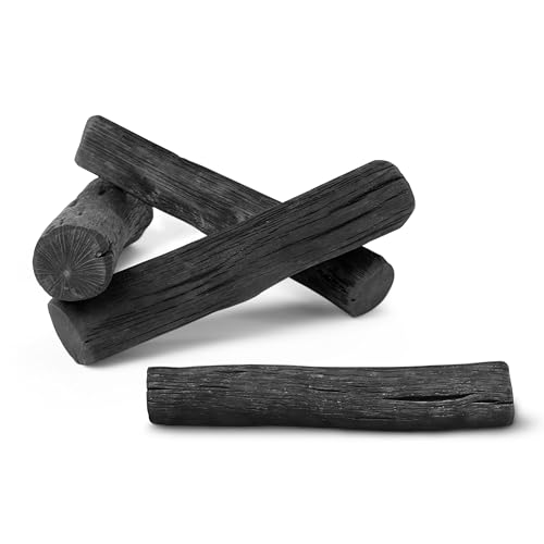 BLACK  BLUM Charcoal Water Filter Sticks | Charcoal Filter Hydration Old Japanese Tradition, Lasting 6 Months Each, Wood Black 4 Piece