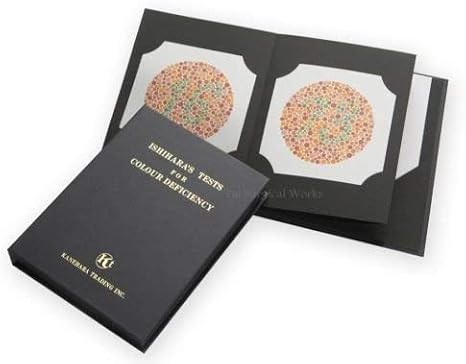 Ishihara Color Vision Test Book of 38 Plates with User Manual