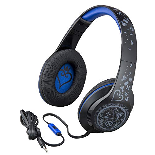 Kingdom Hearts Over the Ear Headphones with Built in Microphone for Video Call or Zoom Meeting, Wired Headphones for School, Home or Travel, Designed for Fans of Kingdom Hearts Merchandise