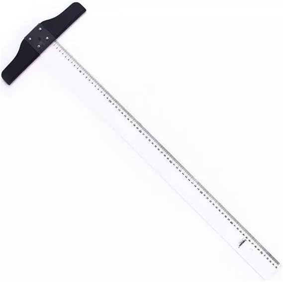 Hatas Şeffaf Plastik T Cetveli 65cm