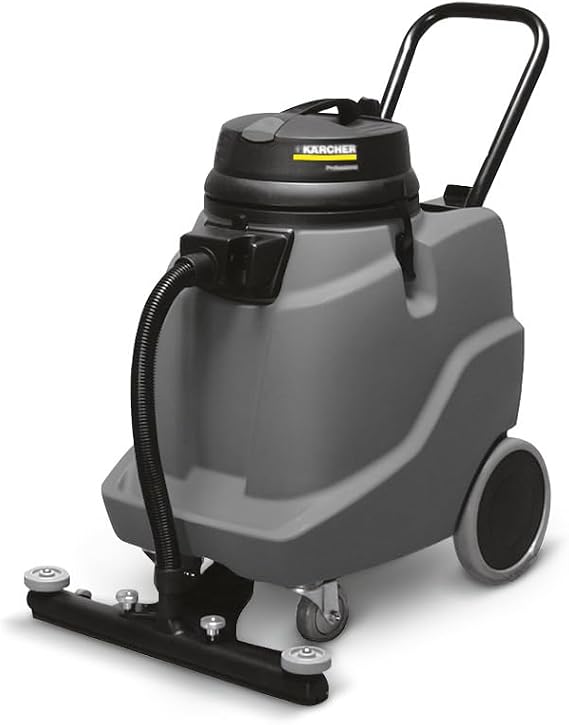 KARCHER Commercial Wet Dry Vacuum Cleaner with Accessories - NT 68/1 - Frount Mounted and Self-Adjustable Squeegee - 18 Gallon