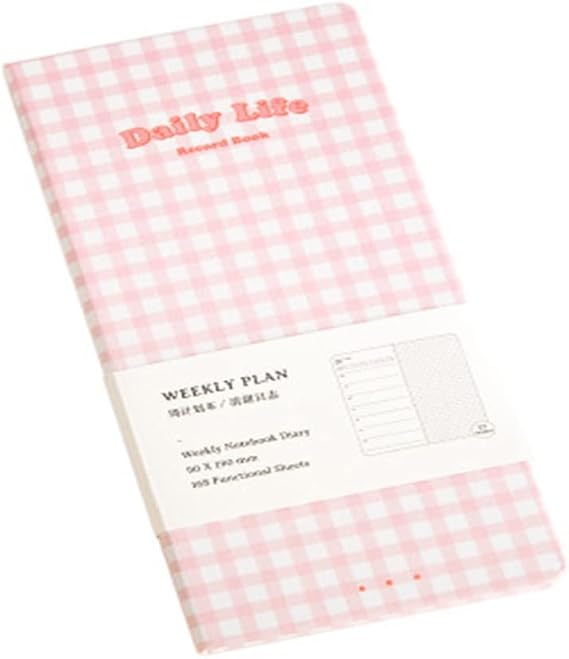 Notebook Undated Agenda 2022 Weekly Planner Book Monthly+Weekly Plan+Grid Paper Notebooks for School(Gray)
