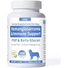Yunnan Sanqi Powder for Hemangiosarcoma and Immune Support in Dogs, High in PSP & Beta Glucans, 8 Critical Mushrooms for Holistic Defense, Supports Cancer-Related Bleeding, Hemoabdomen, 3.5 oz