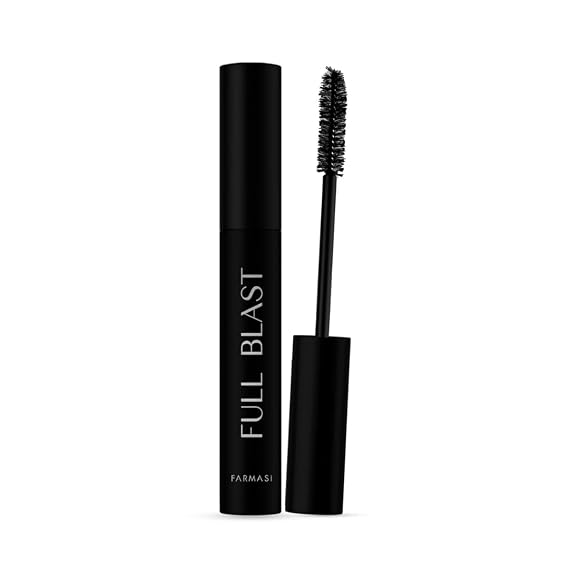 Farmasi Full Blast Mascara, Volumizing, Lengthening & Curl, Ultra Black | Buildable Lightweight Formula, Lash Separation, Softening Moisture, Bold False-Lash Effect, Comfortable All-Day Wear