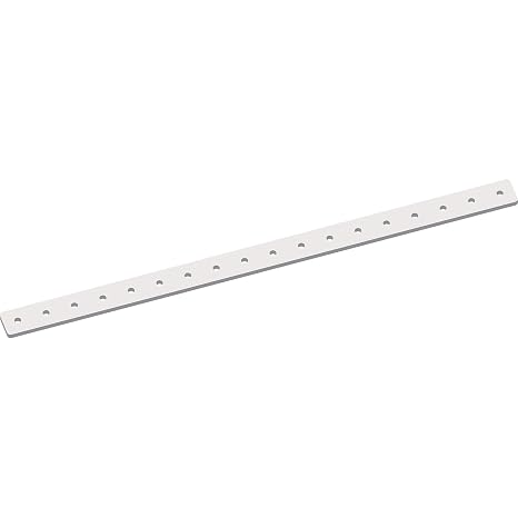 Pitsco Education TETRIX MAX Flat Bar, 288 mm Aluminum Bar with 16 mm Repeating Hole Pattern, Robotics Building Elements, Spare Parts for Robotics and Vehicles, Package of 2