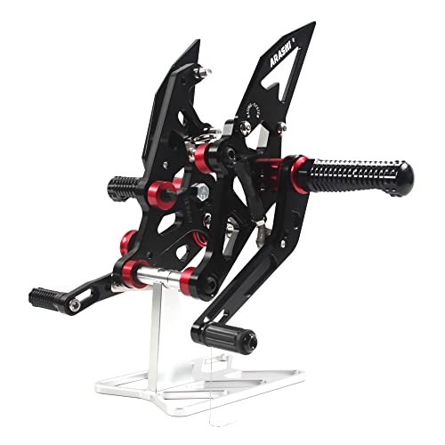 Arashi Adjustable Rearsets Footrests Foot Boards FootPegs for Ya.ma.ha MT07 FZ07 2014-2022 Motorcycle Accessories Foot Peg Rest 1 Set Black MT FZ 07 2015 2016 2017 2018 2019 2020
