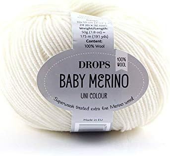DROPS Baby Merino 02 UNI Off White