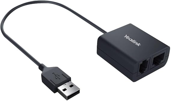 Yealink EHS40 Wireless Headset Adapter Compatible with Jabra, Poly, EPOS, Enables Remote Call Control