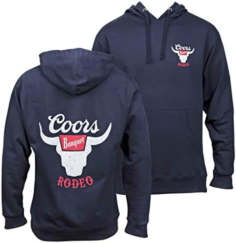 Coors Banquet Rodeo Bull Horns Logo Hoodie