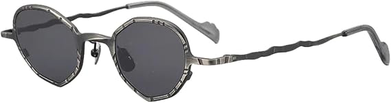 Round Retro Pure Titanium Sunglasses Fashion Men Women Eyeglasses Uv400
