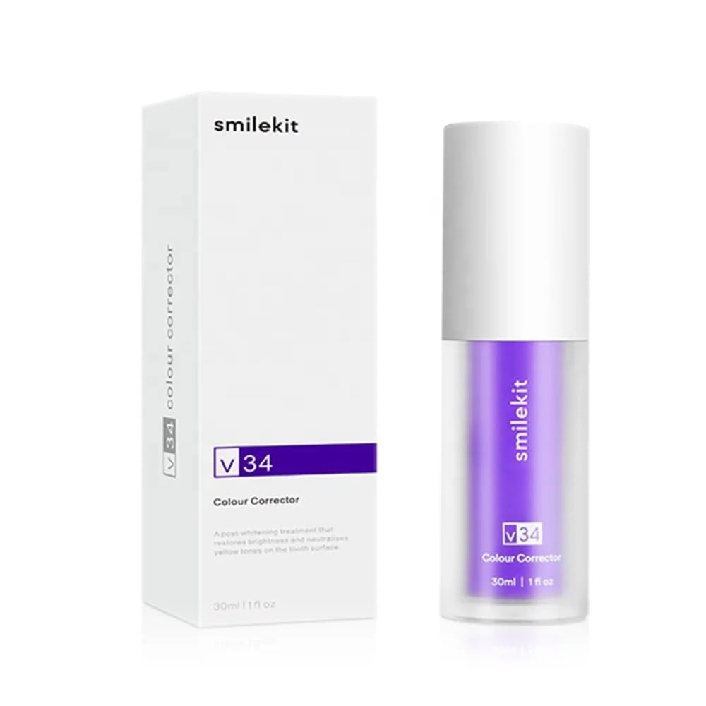 Purple Teeth Whitening Gel, Purple Toothpaste for Teeth Whitening, Tooth Stain Removal,Teeth Whitening Booster