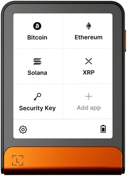 Ledger Flex - Crypto Wallet - Manage Digital Assets Securely Bitcoin Edition 2.8 Gorilla Glass Touch Screen Signer. NFC Bluetooth Secure element. Private Backup