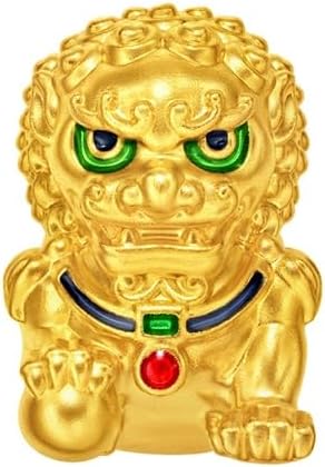 CHOW TAI FOOK 24K Gold Palace Museum Collection 24k Gold Guardian Lion Charm