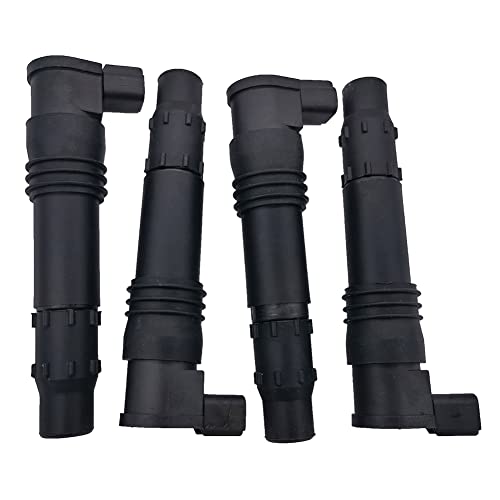 JESBEN 129700-4400 4Pcs Ignition Coils Replacement for Suzuki GSX1300R GSXR1000 Hayabusa 1300R 1999-2009 2011 2012 F6T547