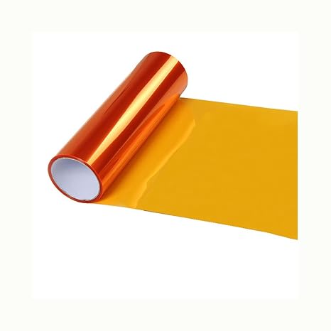 Headlight Tint,Orange Air-Release Vinyl Wrap Film Roll for Car Headlight Taillight Fog Lights 100cm x 30cm High Transparency Heat Resistant Waterproof Easy to Install - Make Your Car Unique and Cool