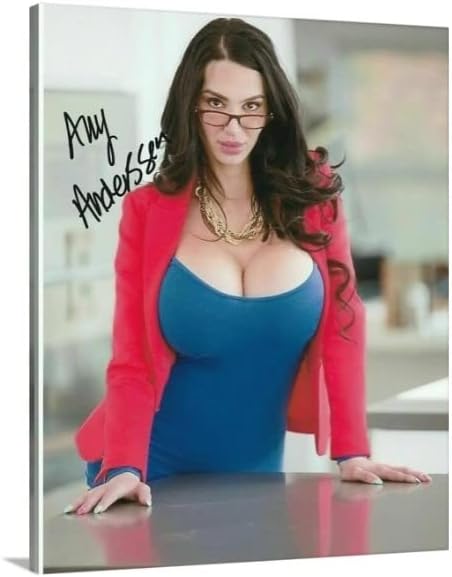 PHOTOOH! Amy Anderssen Autographed Signed Wall Art Poster - 8 x 10 inches, Rectangular, Red, Glossy, Unframed, Contemporary, People, Home Office