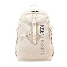 FANDARE Unisex Backpack for Men and Women Laptop Backpack with 15.6 Inch Laptop Compartment for Travel Work & Daily Use Khaki