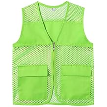 Adult Mesh Volunteer Activity Vest Supermarket Uniform Vests Clerk Workwear with Pockets