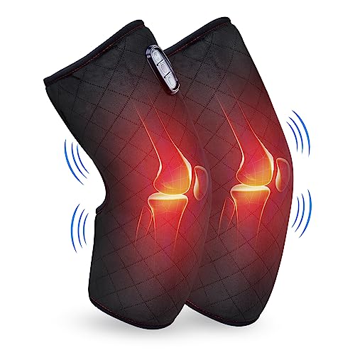 COMFIER Knee Massager,Heating Pad for Knee,Knee Heating Pad for Pain Relief with 2 Heat Levels,Knee Warmer with Auto Shut-Off