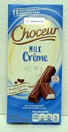Choceur Milk Creme Smooth Creamy European Chocolate 7.05oz 200g