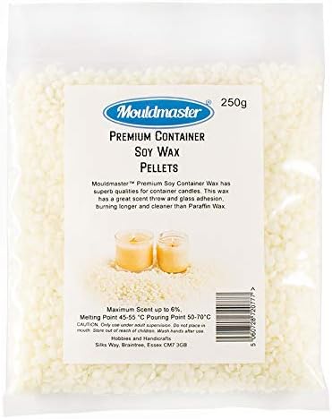 Mouldmaster™ Premium Container Soy Wax Pellets 250g, White/Cream