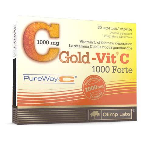 Vitamin C 1000mg Capsules - Vitamin C Capsules 1000mg - VIT C 1000mg Capsules - High Dose Vitamin C - Vitamin C 1000 Mg Capsules - VIT C Capsules - Olimp Gold VIT C 1000 Forte - 30 Capsules
