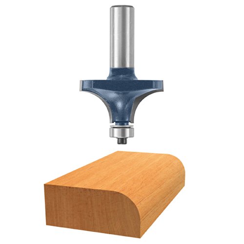 BOSCH 85434M 2-Inch Diameter 34-Inch Cut Carbide Tipped Roundover Router Bit 12-Inch Shank With Ball Bearing