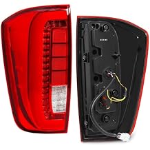 LED Tail Light Compatible With Nissan Navara NP300 D23 2015 2016 2017 2018-2022 Rear Reverse Turn Signal Lamp Brake Warning Taillights(Red Surface)