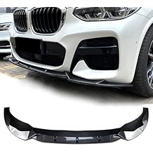 Carbon Fiber Look Front Bumper Lip Spoiler Splitter Body Kit Compatible with BMW X3 G01 X4 G02 M Pack 2018-2021