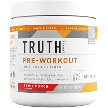 Truth Nutrition Pre Workout Powder - Natural PreWorkout for Men & Women, Vegan BCAA Amino Energy Powder, Keto Friendly - No Artificial Flavors, Sweetners or Dyes (Fruit Punch)