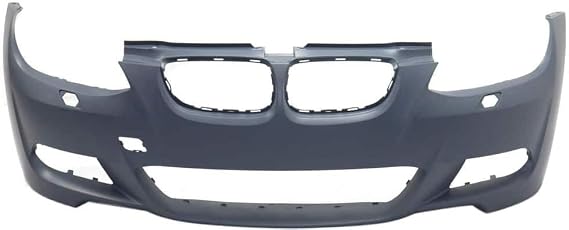 Front Bumper Cover Primed M Aero Sport without Park Distance Sensor Holes E92 Coupe/E93 Convertible fits 2007-2010 BMW 328I (Coupe with M Package)