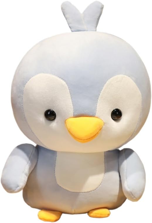 Plush Pink Penguin Plush Toy - Emperor Penguin Body Pillow Fluffy Toy, Blue