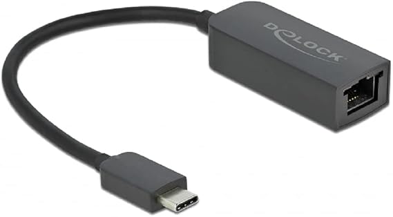 DeLOCK adaptor USB Type-C jack to 2,5 Gigabit LAN kompakt