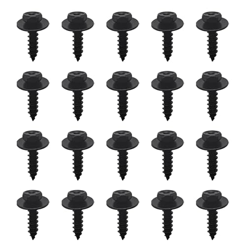 20PCS Bumper Cover Splash Shield Screw Bolt, Compatible with Toyota Lexus 2017-2021 C-HR 2002-2021 Camry 2013-2021 Toyota Avalon 2010-2021 GX460 2003-2009 GX470, Replaces 90159-60477