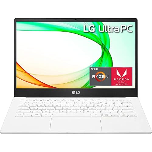 LG Laptop | Ultra 13U70P | 13.3 1920x1080 IPS | AMD-6 Core Ryzen 5 4500U | 8GB DDR4 | 2TB SSD | Windows 10 Home | Wi-Fi 6 - Bluetooth 5.1 - Backlit Keyboard - 720p HD Camera - White